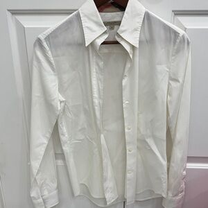 Burberry White ladies button down top XS